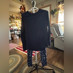 Cuddl Duds Navy Pajama Set